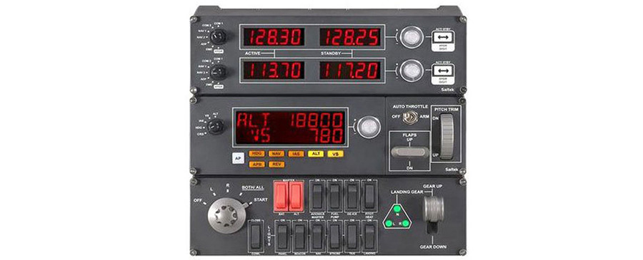 test-logitech-g-saitek-pro-flight-radio-panel-controleur-radio