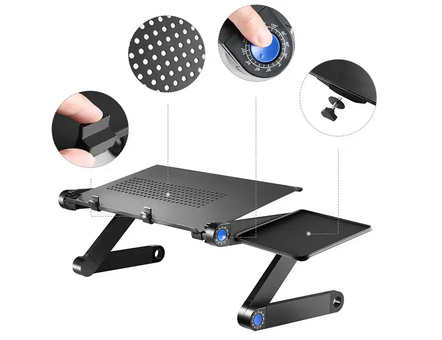 ukiss-table-de-lit-pliable--table-pliable-en-alliage-aluminium-table-de-lit-compacte-et-lgre-pour-pc-portable