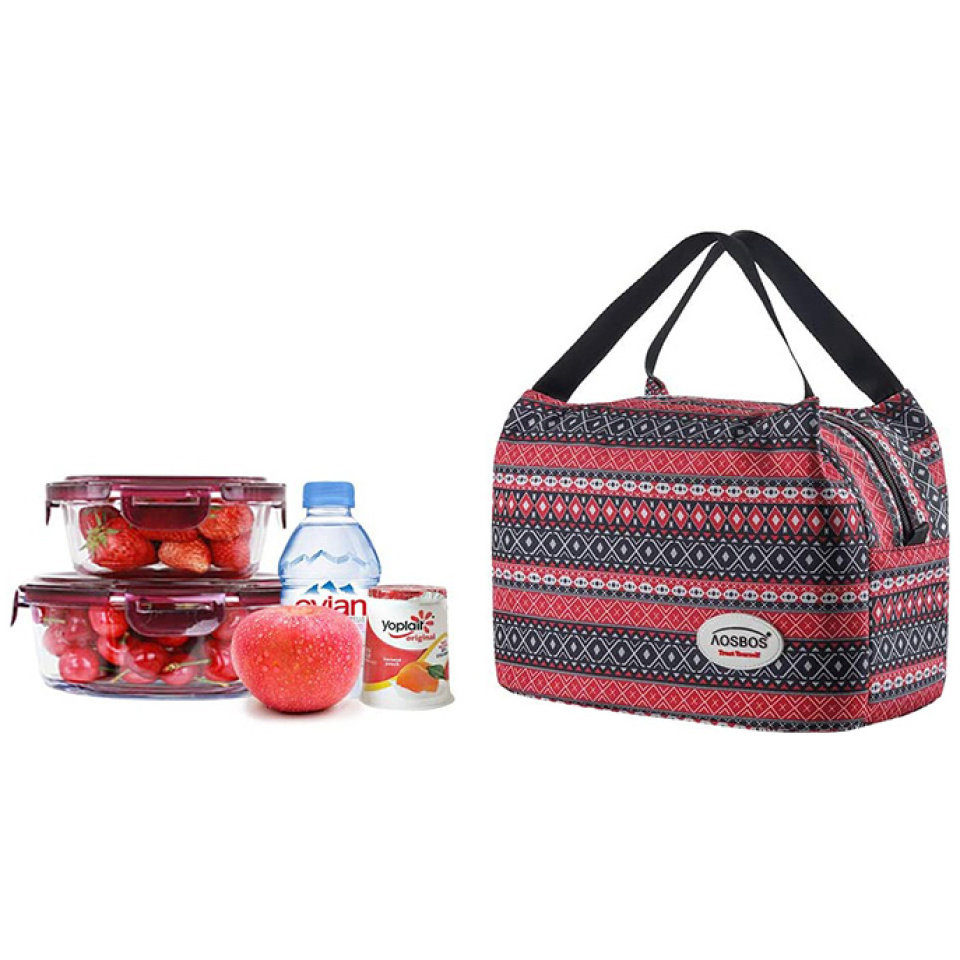 Test - Aosbos Sac Isotherme Femmes Lunch Bag Partable Cabas Thermique pour Déjeuner 8,5L