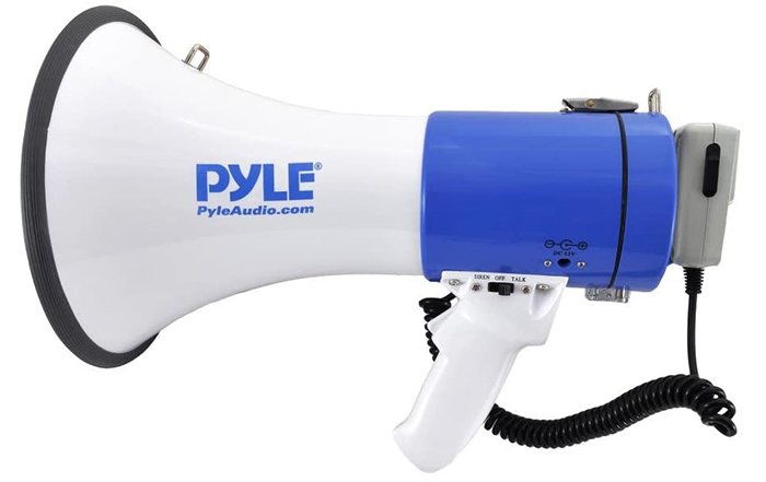 avis-megaphone-professionnel-piezo-dynamique-30-watts-pyle-avec-sirene-et-microphone-amovible