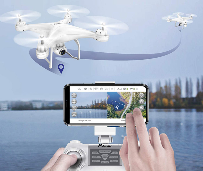 test-potensic-drone-gps-t25-fpv-helicoptere-camera-120-grand-angle-reglable-hd-2k-telecommande